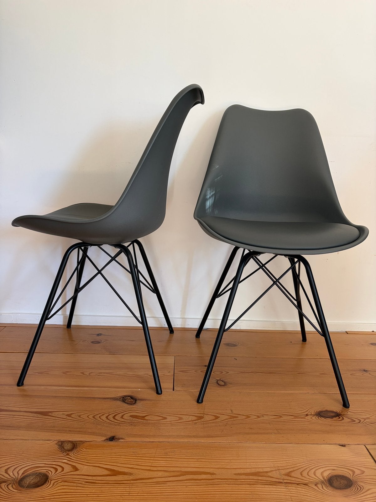 Twee stoelen, Maison & Meubles, Gris, Synthétique, Deux, Enlèvement