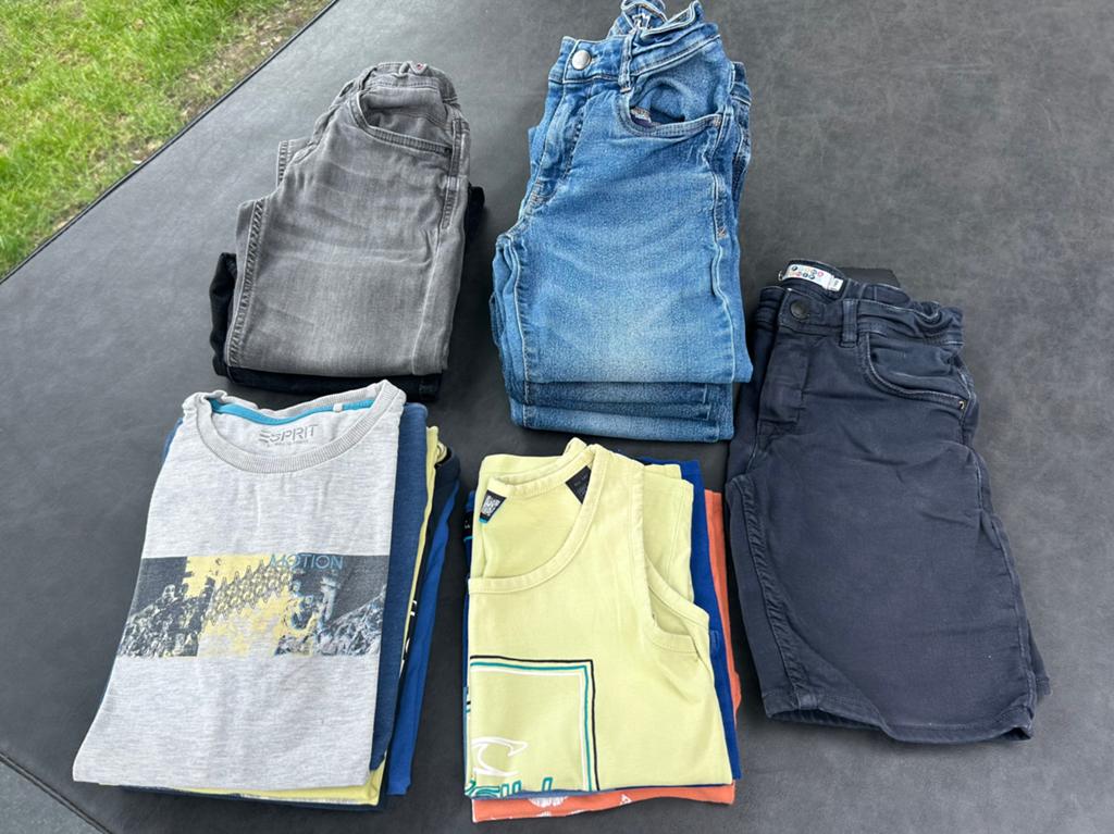 Zomerkledij jongens 10-11 jaar maat 140/146, Enlèvement ou Envoi, Utilisé, Taille 140