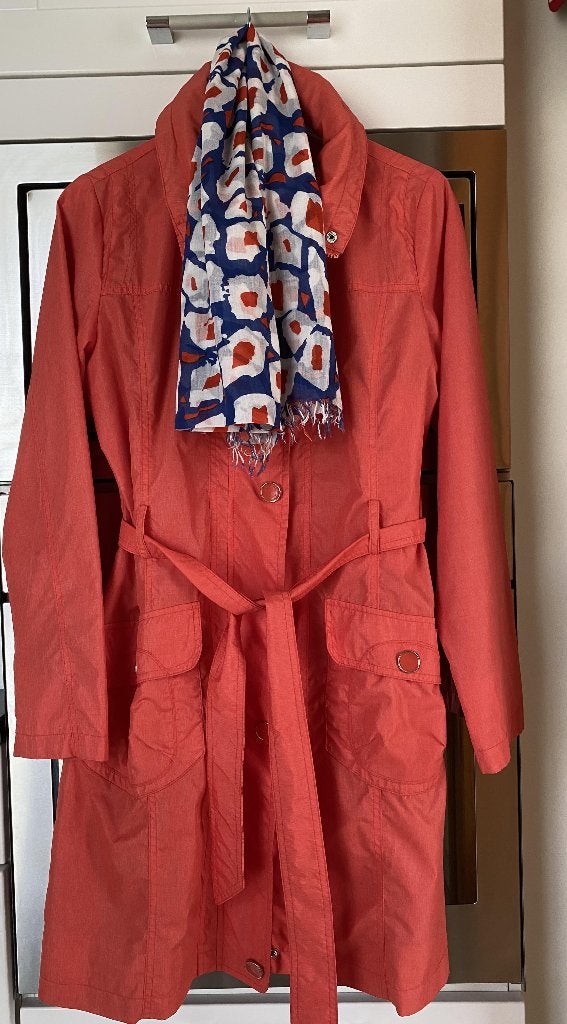 Imperméable couleur orange T38/40 avec foulard, Kleding | Dames, Oranje, Zo goed als nieuw, SARANDI, Ophalen
