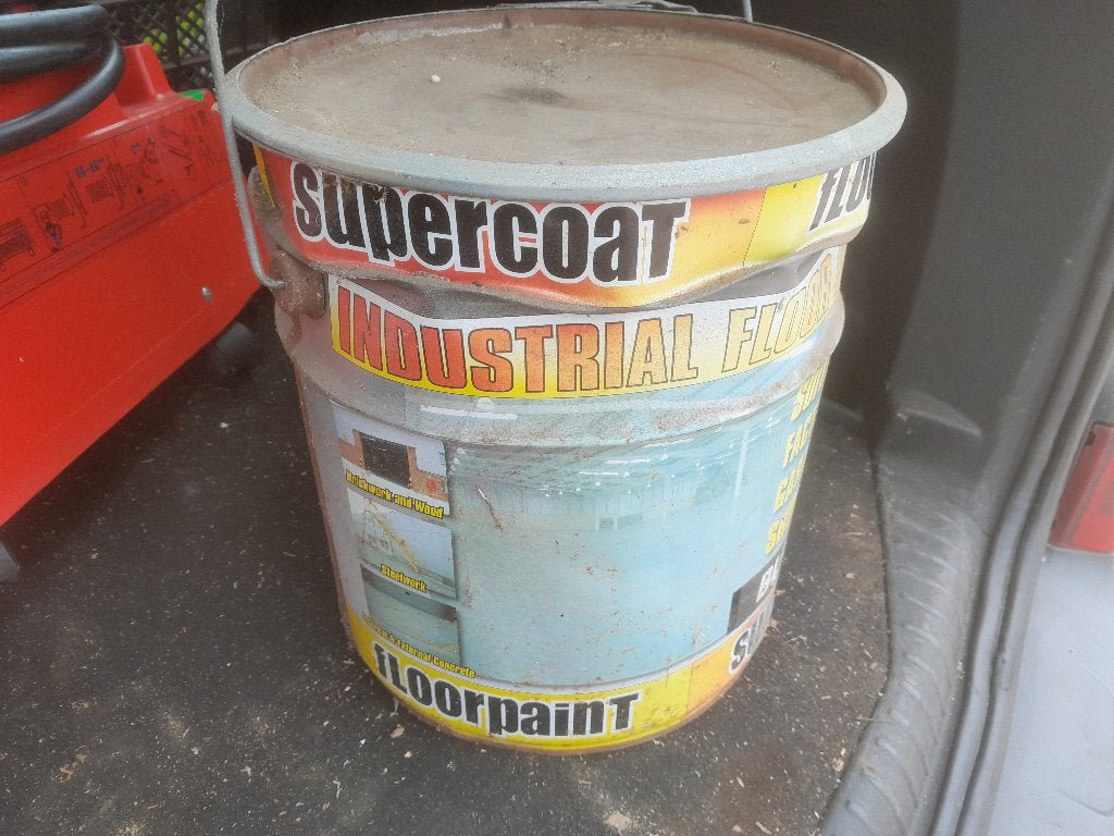 Supercoat 20ltr Floorpaint Betonverf Zwart, ongebruikt, Ophalen, Zwart, Nieuw, Verf