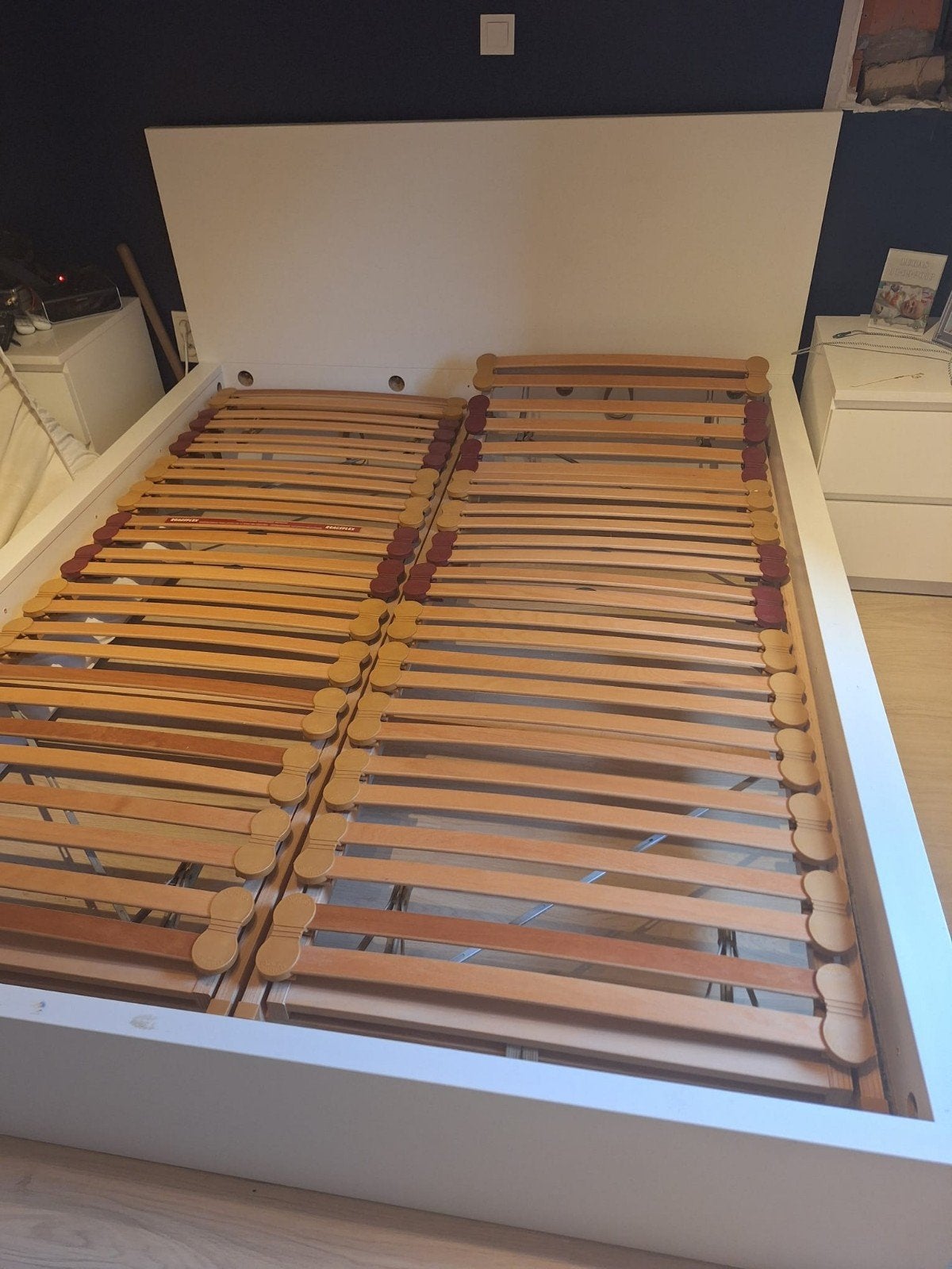 bed 1m60, Huis en Inrichting, Ophalen, Verstelbaar, Wit, Tweepersoons