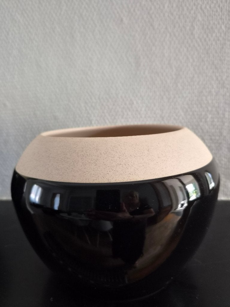 Vase h&m home, Huis en Inrichting, Ophalen, Zwart, 14 cm, Nieuw