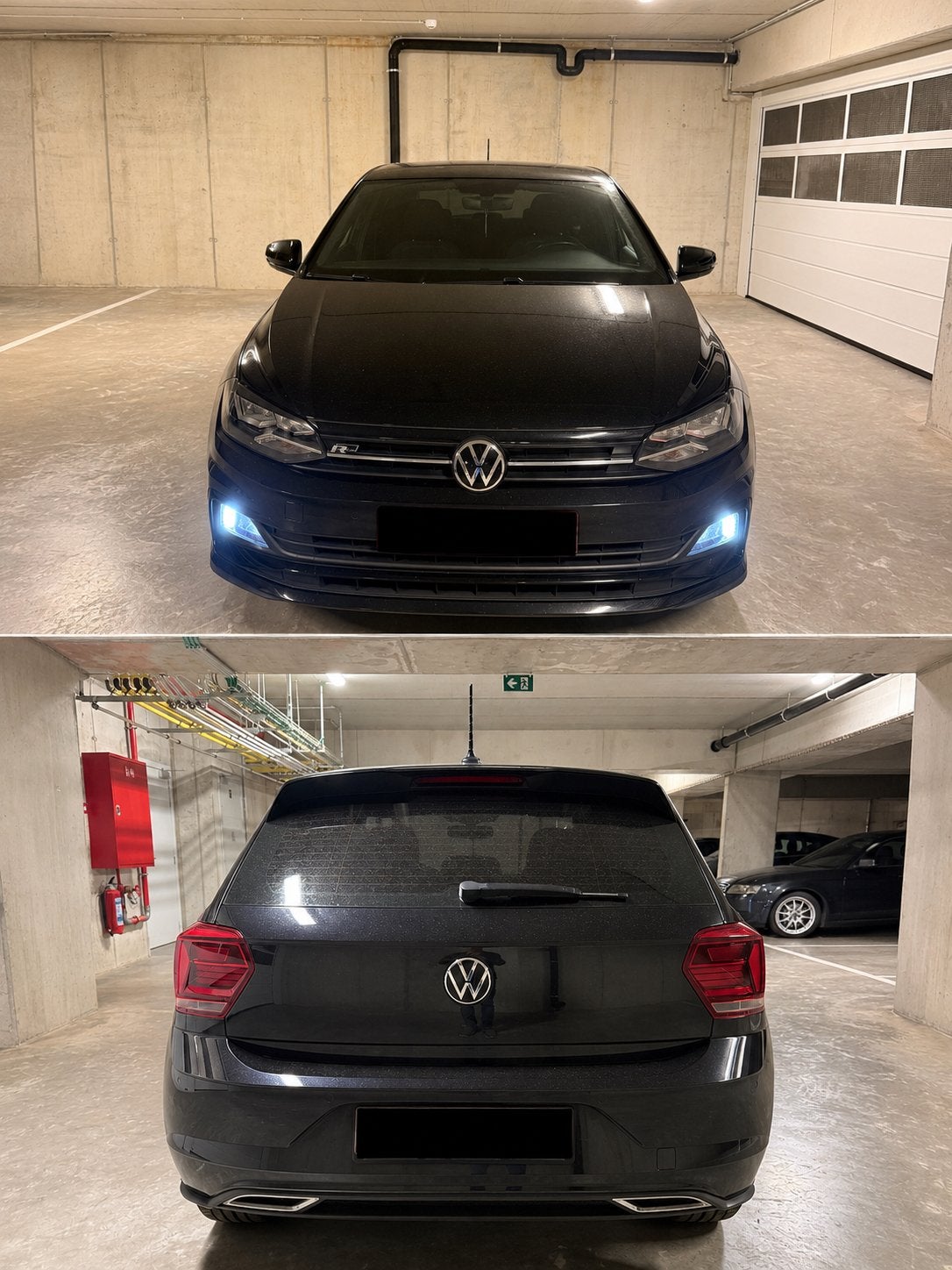 Vw Polo R-Line 1,0 TSİ 95 PK, Auto's, Euro 6, Zwart, Handgeschakeld, 5 deurs