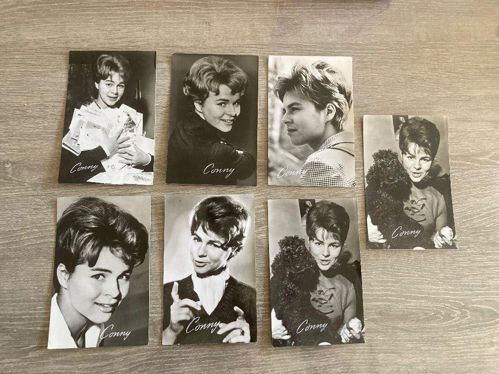 7 Oude postkaarten van Conny Froboess, Ophalen, Zo goed als nieuw