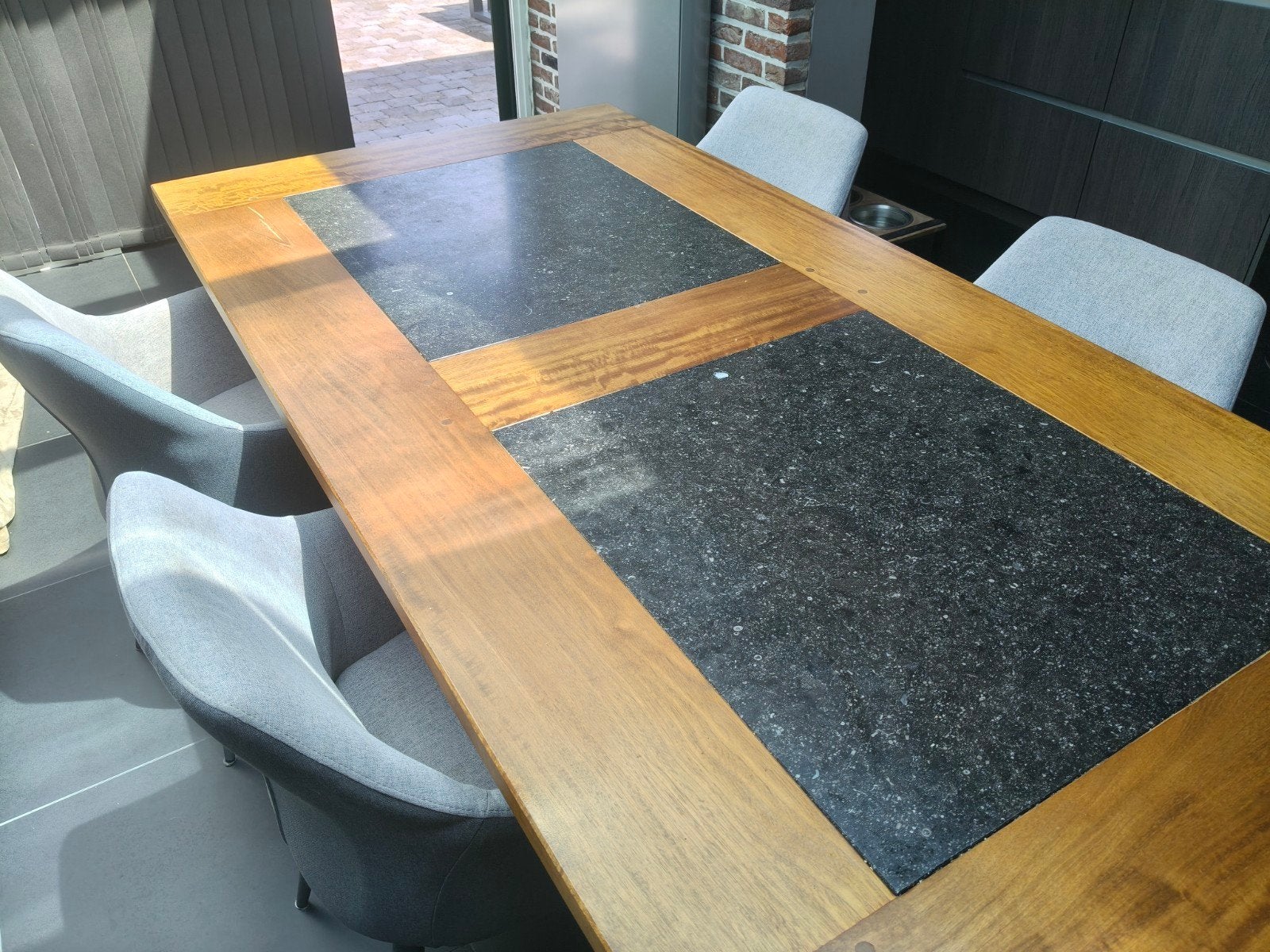 Terrastafel, Ophalen, Gebruikt, 50 tot 100 cm, Vijf personen of meer