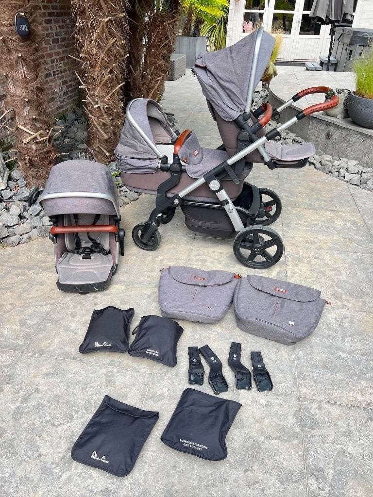 Silver Cross Wave One Plus One kinderwagen., Duowagen, Zo goed als nieuw, Ophalen, Kinderwagen