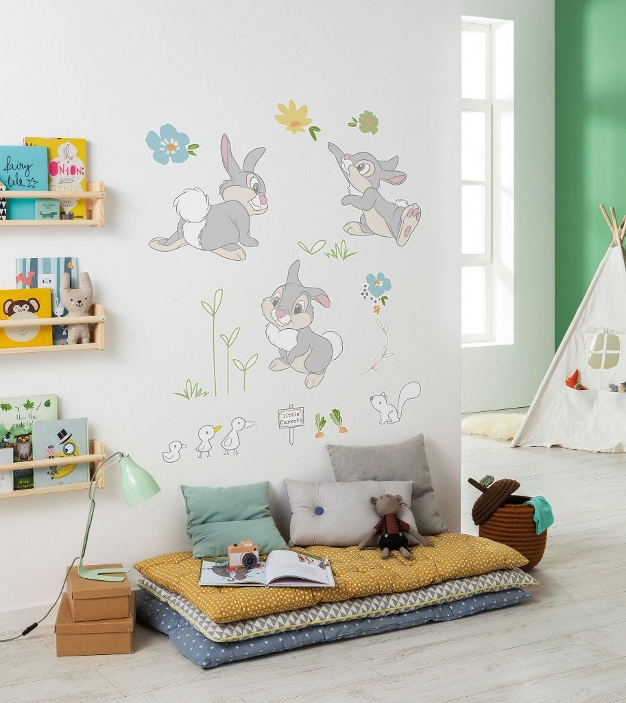 Bambi Muurstickers Stampertje 50x70 cm - Disney Konijn, Kinderen en Baby's, Kinderkamer | Inrichting en Decoratie, Nieuw, Wanddecoratie