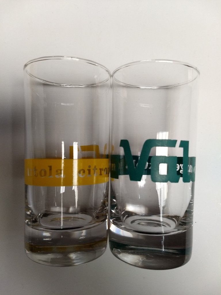 2 limonade glazen VAL, Enlèvement ou Envoi, Comme neuf, Verre ou Verres, Autres marques