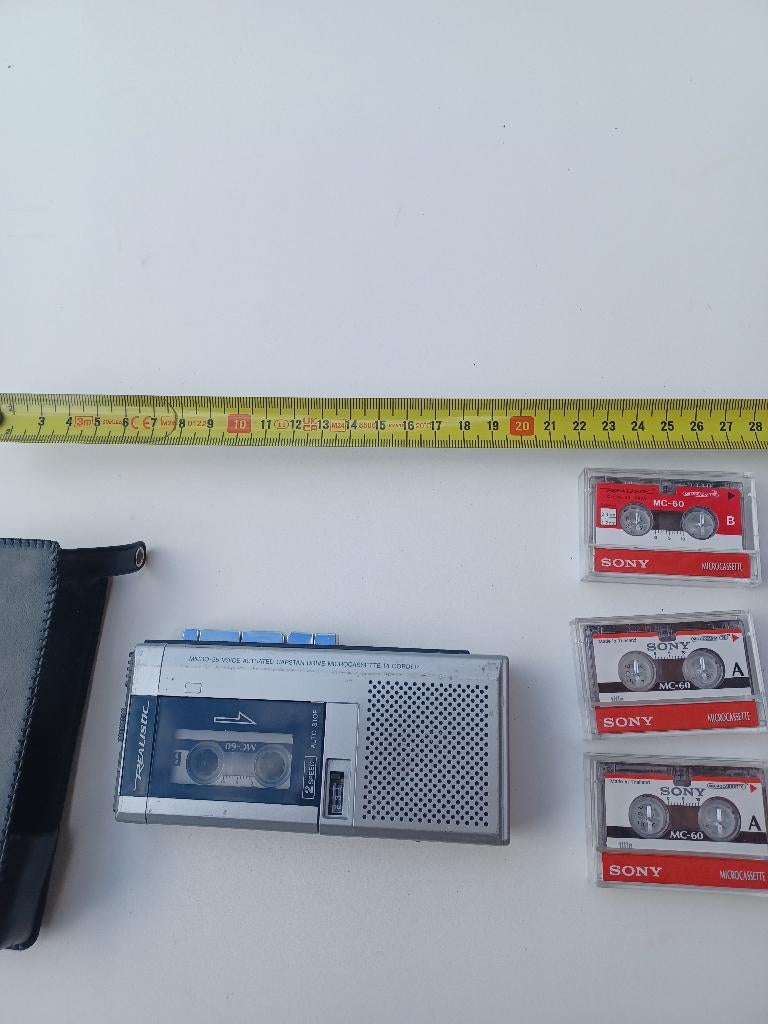Vintage Realistic Micro-25 Dictofoon, Muziek en Instrumenten, Microfoons, Gebruikt, Ophalen