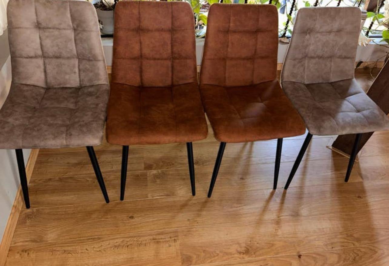 Eetkamerstoelen set van 4 – Zeer nette staat, Huis en Inrichting, Ophalen, Zo goed als nieuw, Bruin