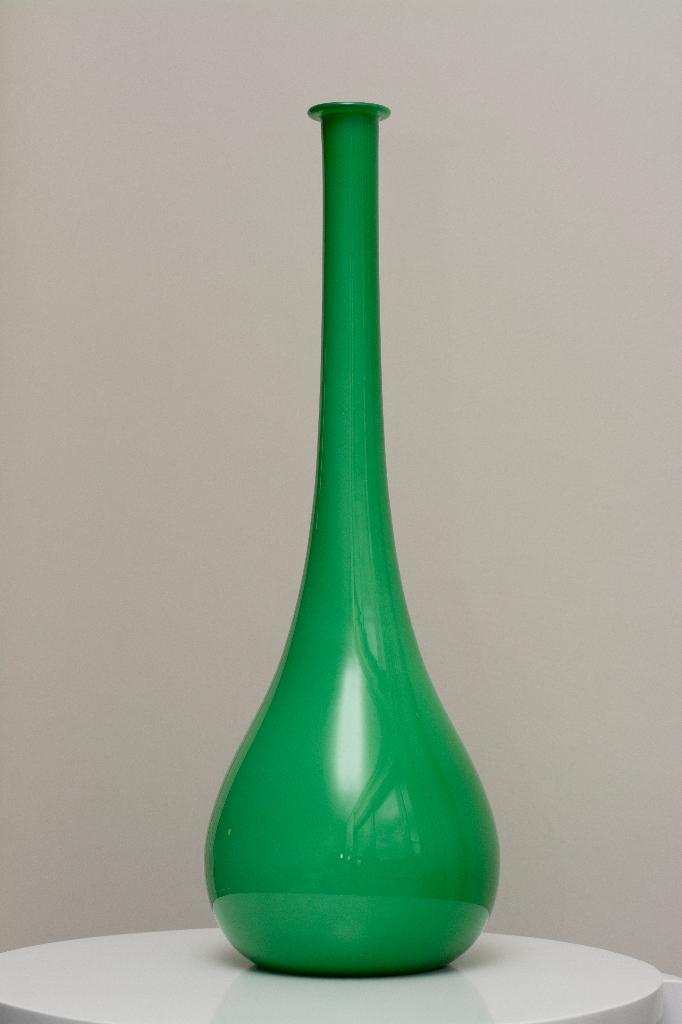 Verrerie en opaline verte, Moins de 50 cm, Comme neuf, Verre, Vert