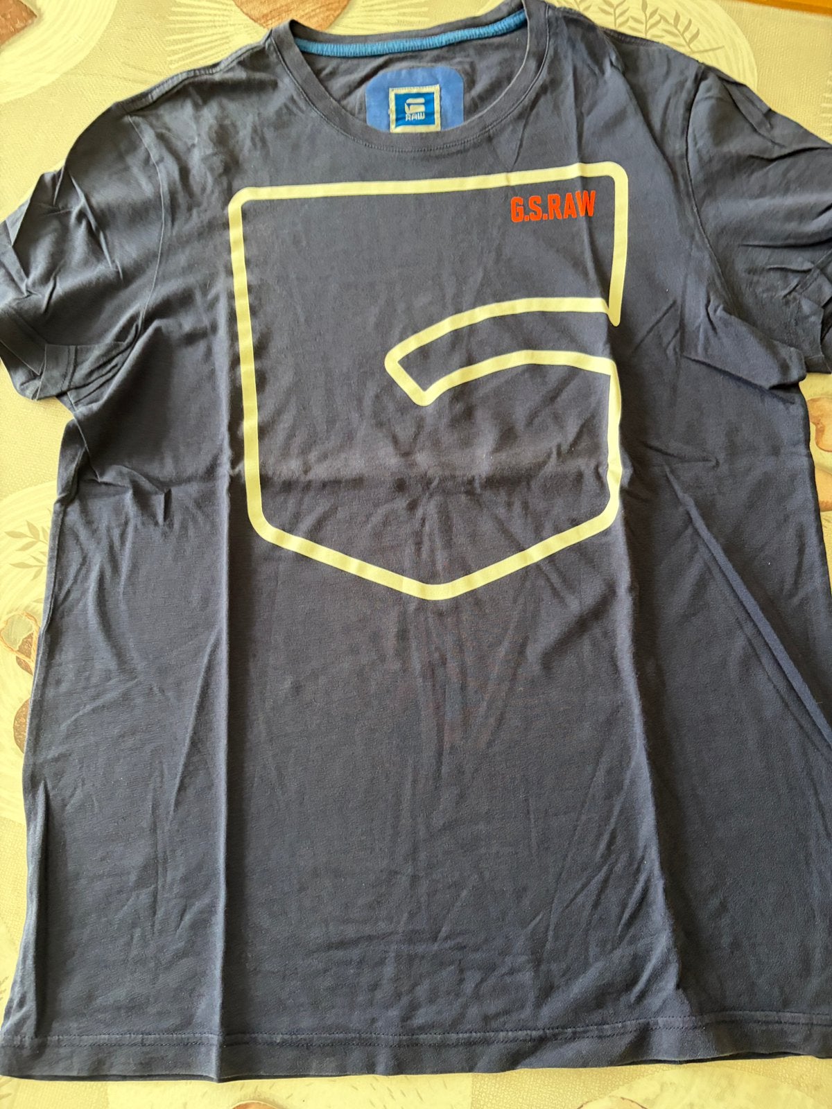 T-shirt col rond homme G-Star RAW (G-Star RAW) bleu marine L, Vêtements | Hommes, T-shirts, Enlèvement ou Envoi, Comme neuf, Bleu