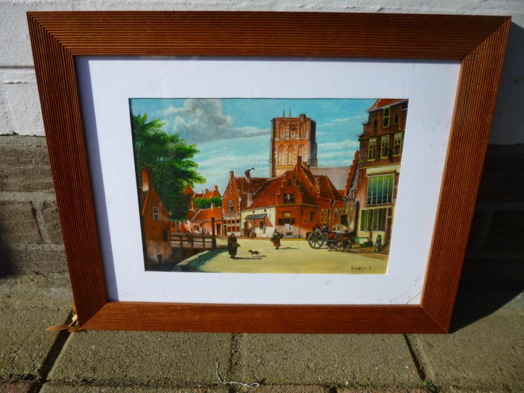 Schilderij : Rotterdam 1700-1800., Antiquités & Art, Art | Peinture | Classique, Enlèvement