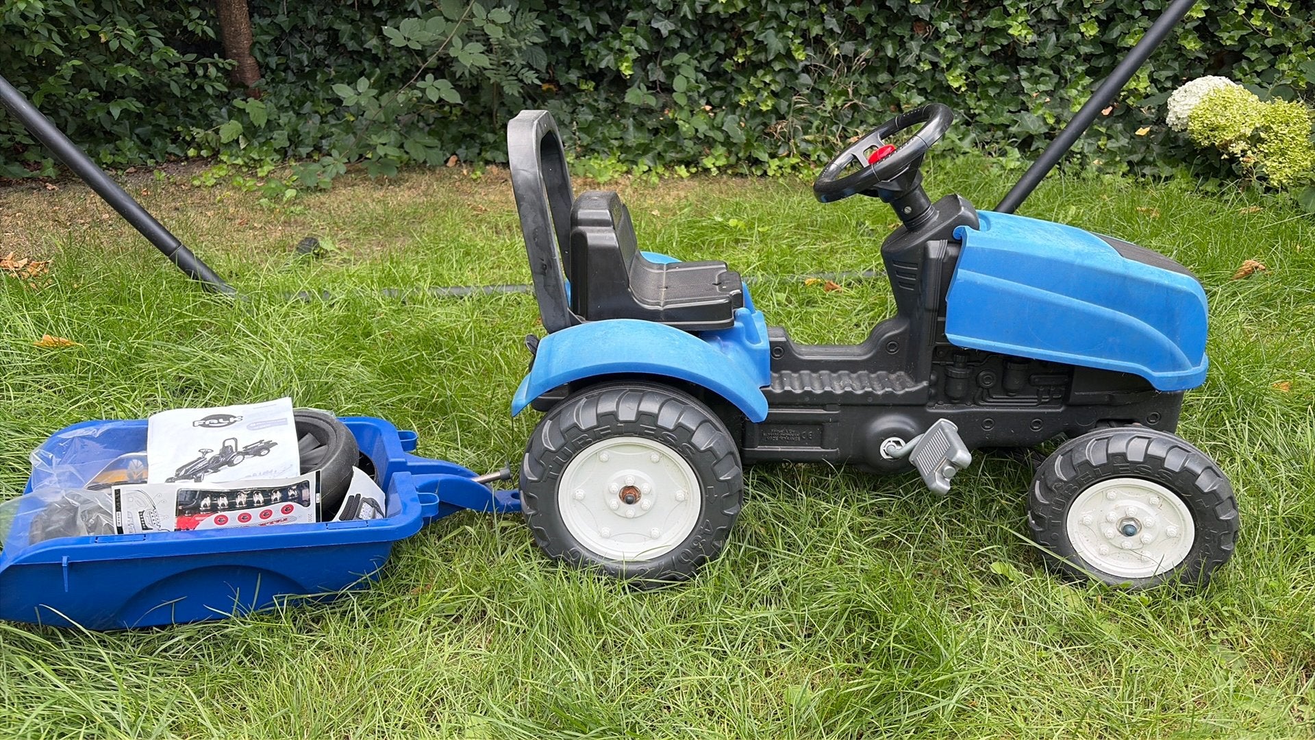 Fiets tractor met aanhangwagen, Ophalen, Zo goed als nieuw