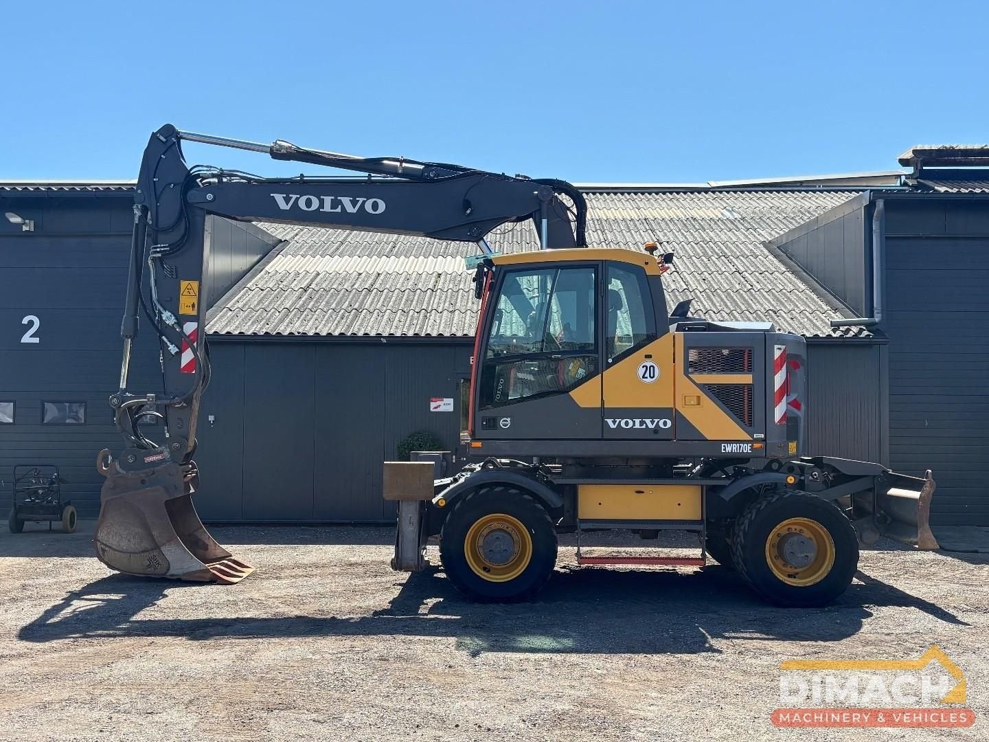 Volvo EWR 170E triple giek - blad + stempels - 5800 uur - oi, Zakelijke goederen, Machines en Bouw | Kranen en Graafmachines, Graafmachine