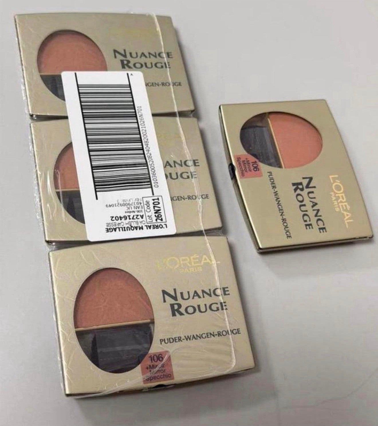 Fard à joues 4X by Loreal L'Oréal Paris Nuance Rouge 106 -, Enlèvement ou Envoi, Neuf, Tout le visage, Maquillage