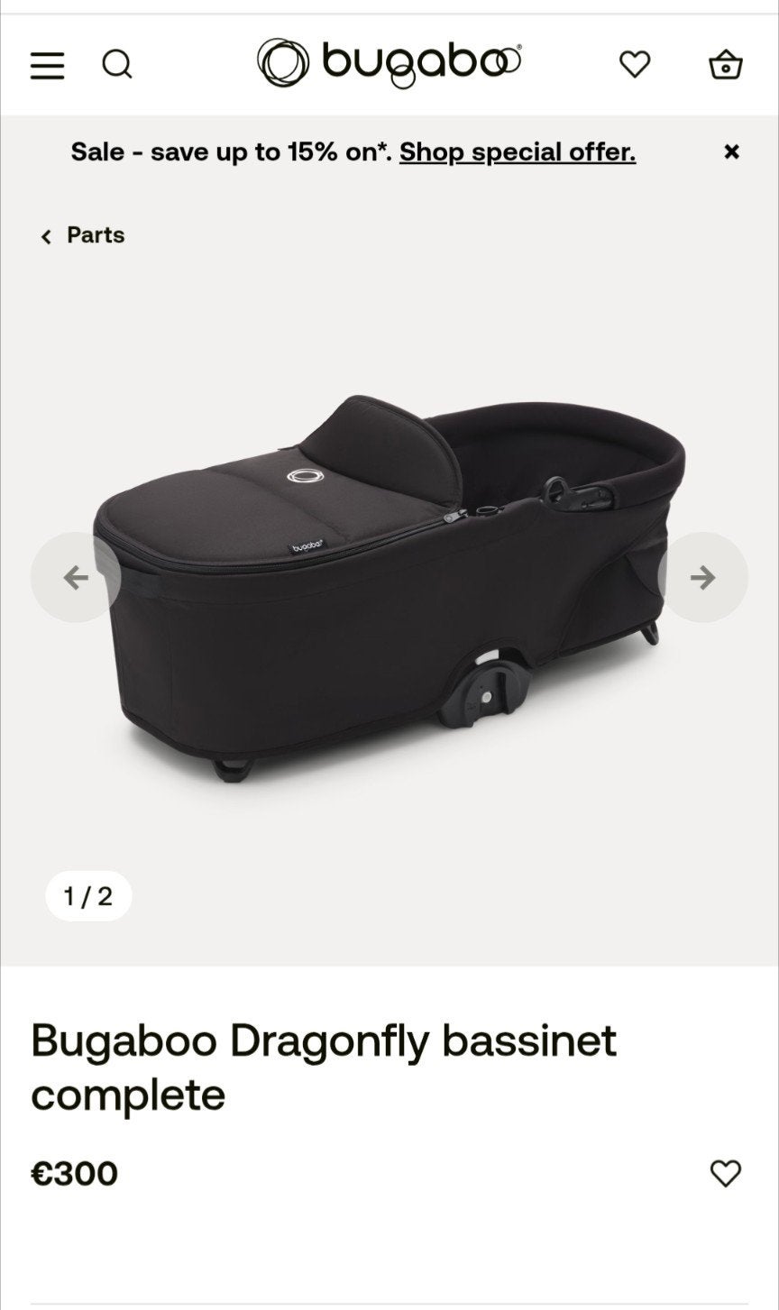 Basinnet Bugaboo dragonfly, Enlèvement
