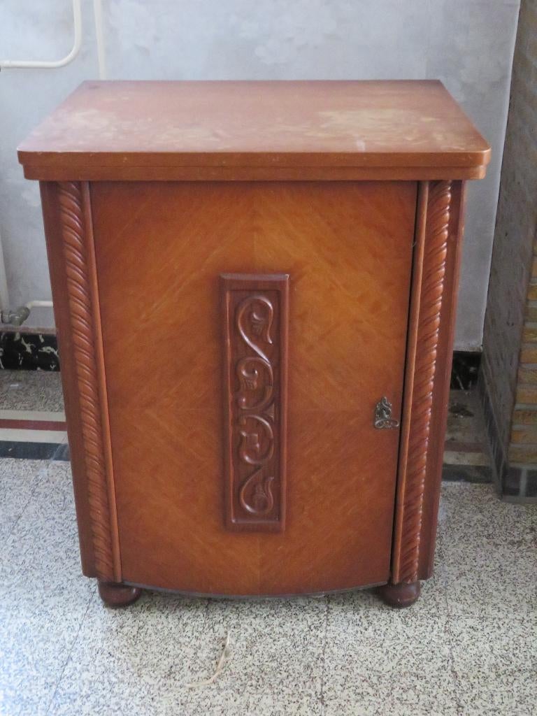 Naaimachine in meubel, Antiek en Kunst, Ophalen