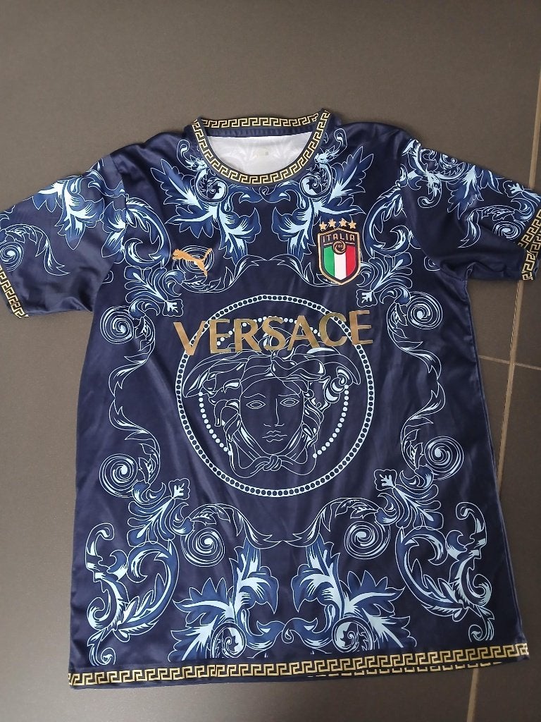 voetbalshirt Italia Versace, Taille L, Enlèvement ou Envoi, Utilisé, Maillot