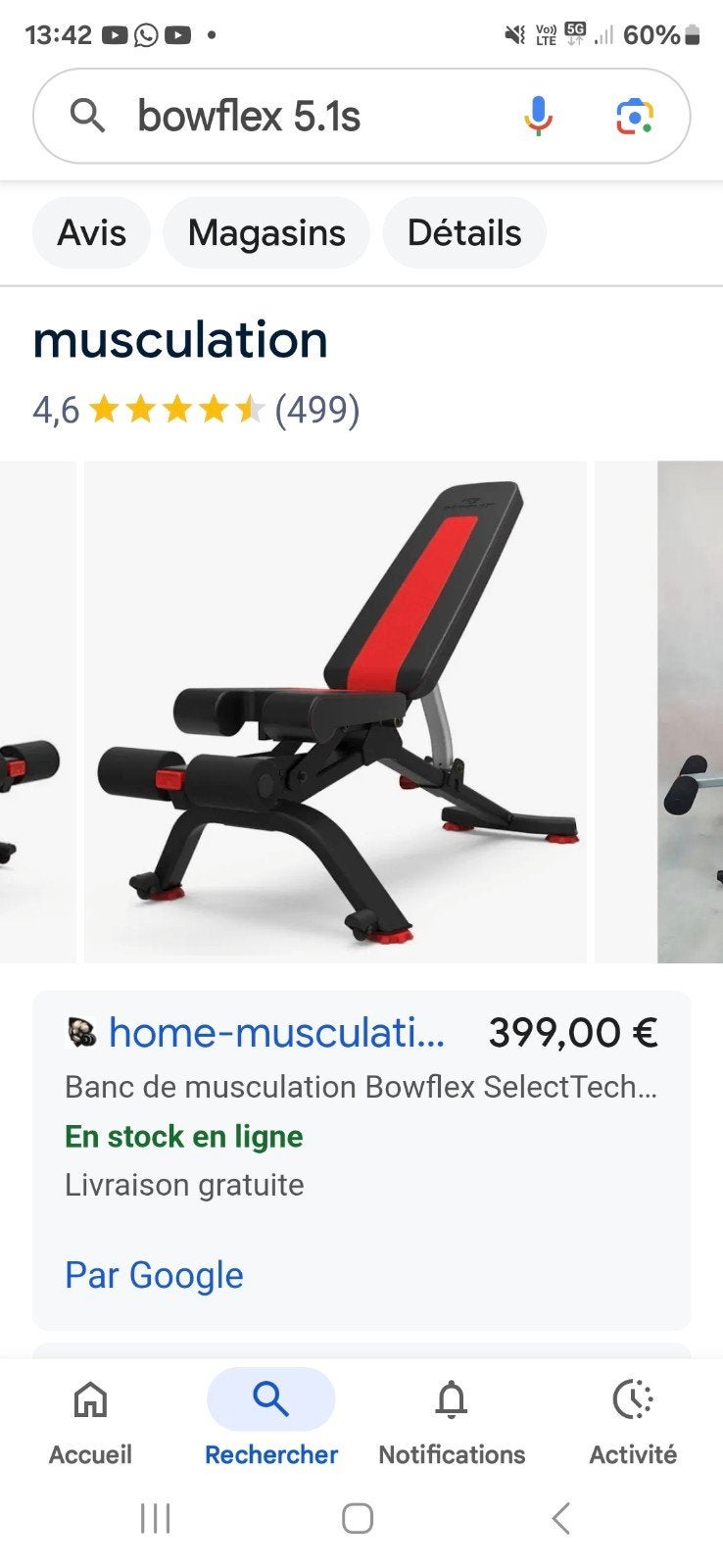 Banc de musculation Pro Bowflex, Ophalen of Verzenden