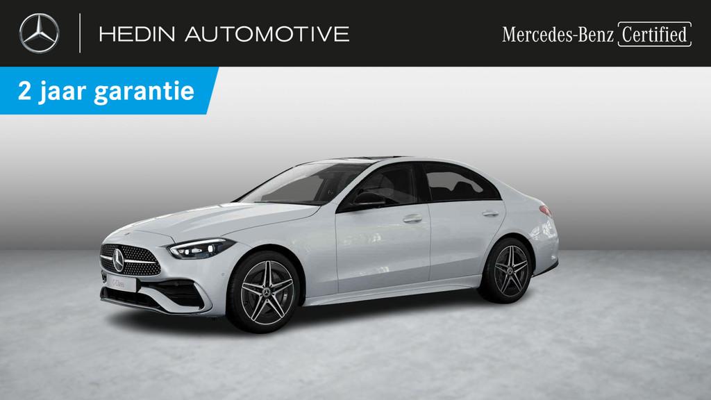 Mercedes-Benz C-Klasse 180 Berline AMG Line Night Pack | Pan, Auto's, Automaat, 4 deurs, Zwart, 4 cilinders