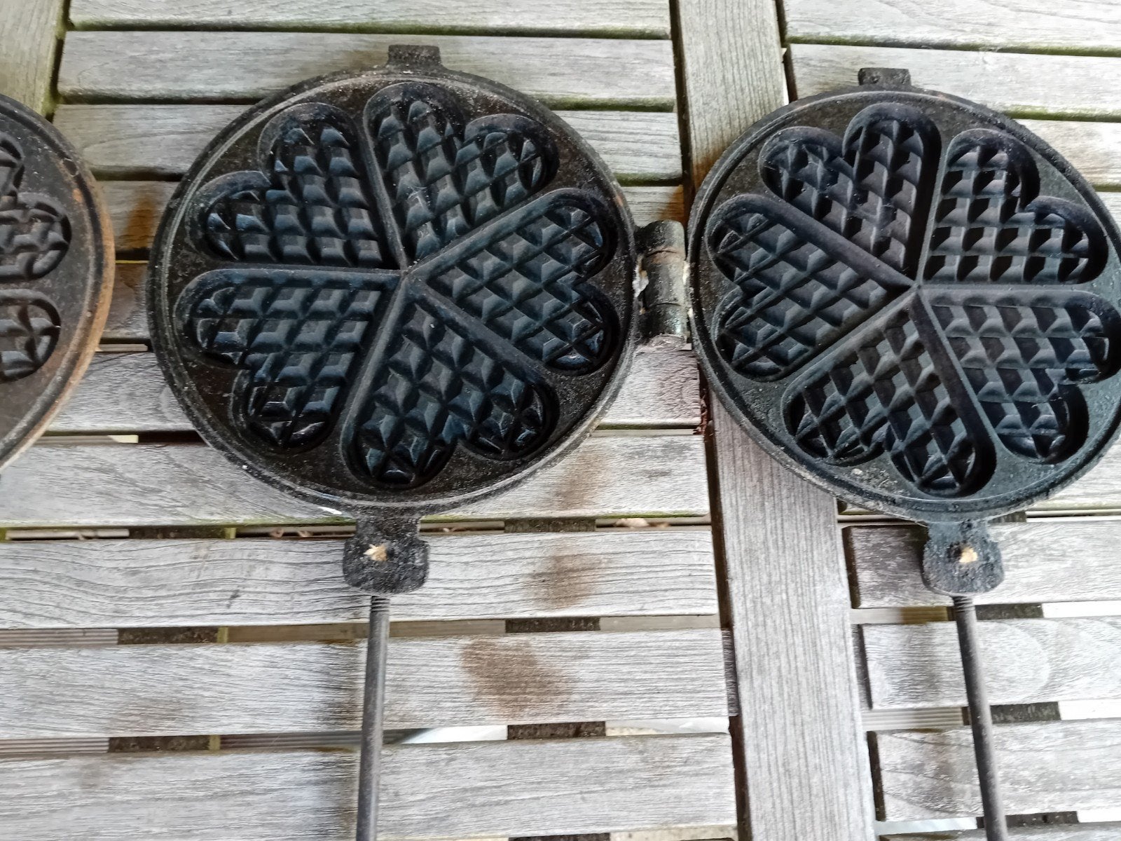 Wafelijzers,  bbq ,antieke wafelijzers, Ophalen of Verzenden