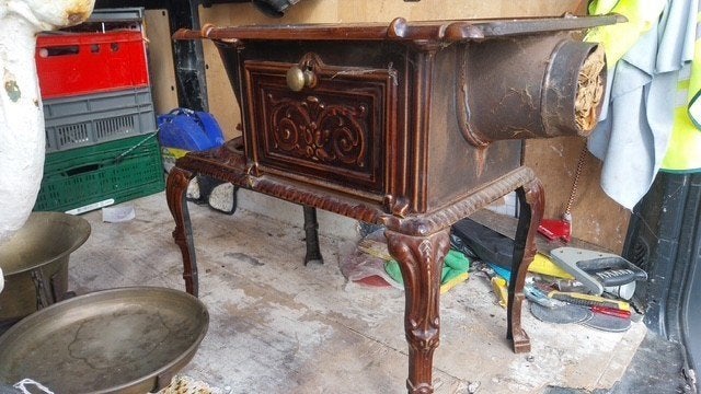 poele ancien, Enlèvement, Utilisé, Autoportant