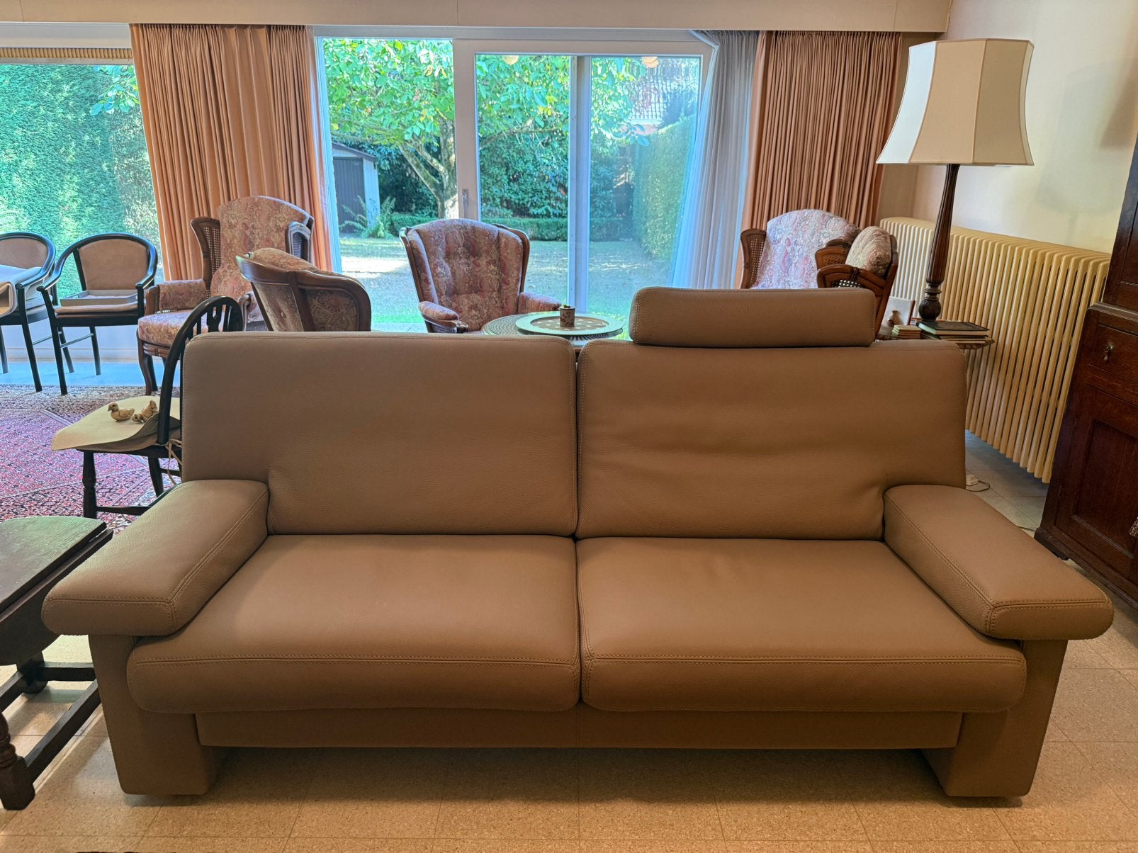 Durlet salon leder 3 + 1 + 1 - als nieuw, Huis en Inrichting, Ophalen, Zo goed als nieuw, Leer, Modern