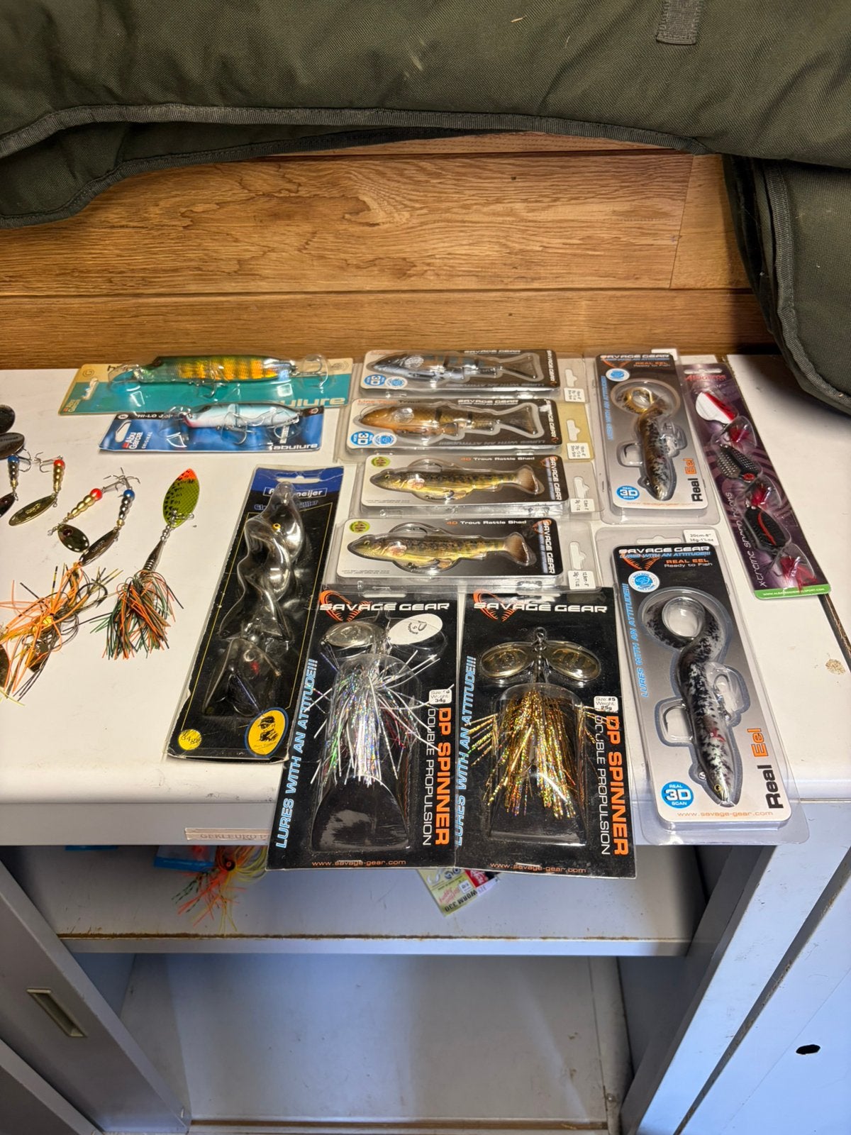 Kunstaas snoek, rugzak en reels, Sports nautiques & Bateaux, Pêche à la ligne | Poissons prédateurs, Enlèvement, Neuf, Ensemble complet