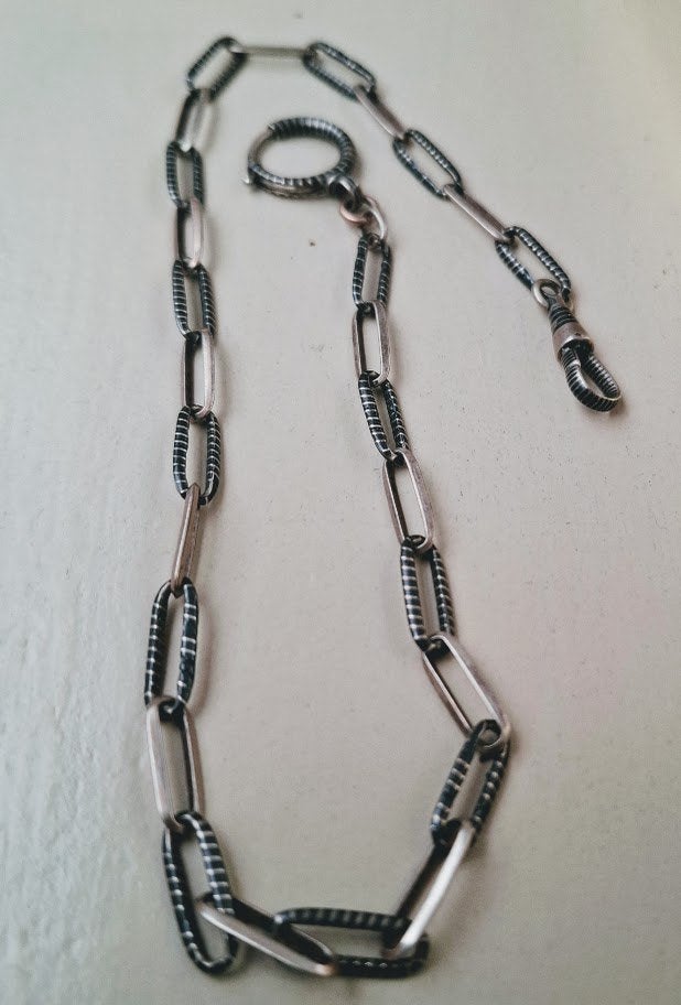 Ketting voor zakhorloge., Enlèvement ou Envoi, Utilisé, Argent, Autres matériaux