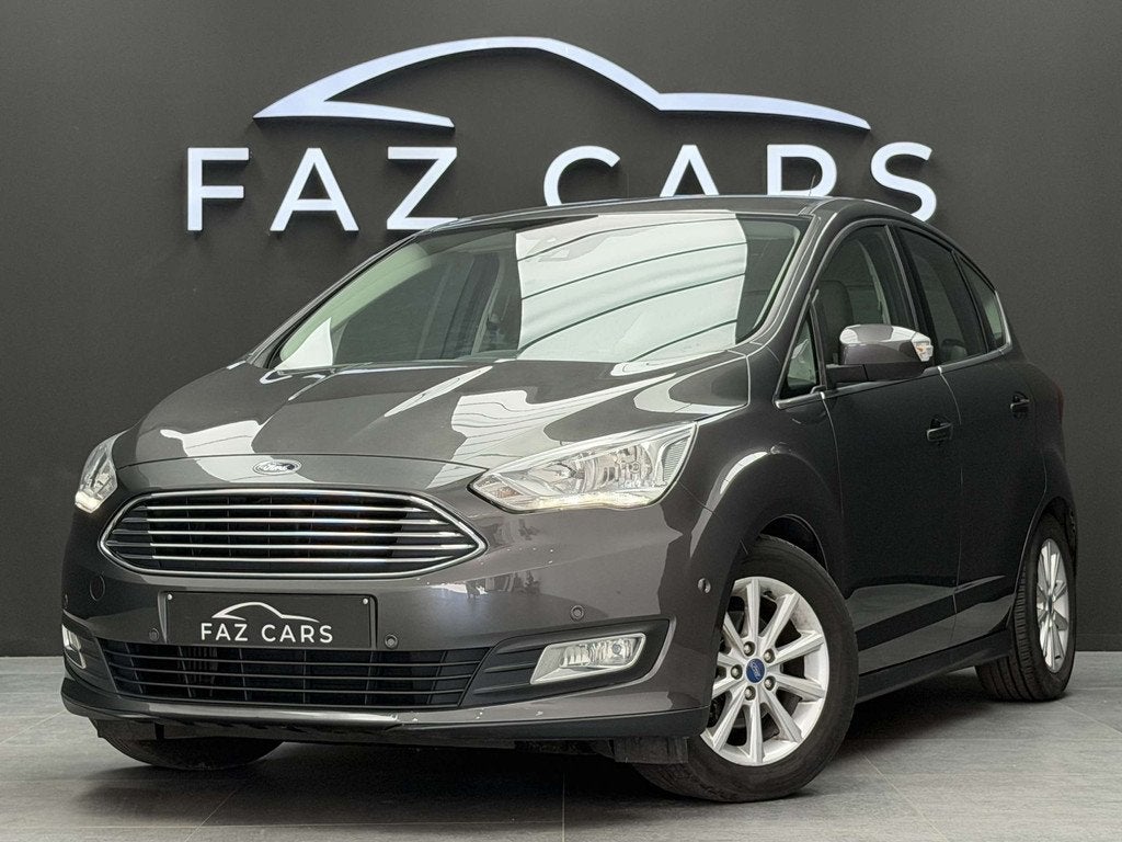 Ford C-MAX 1.5 TDCi Titanium * CUIR + GPS + REGU + GARANTIE, Auto's, Voorwielaandrijving, Lichtsensor, Gebruikt, 4 cilinders