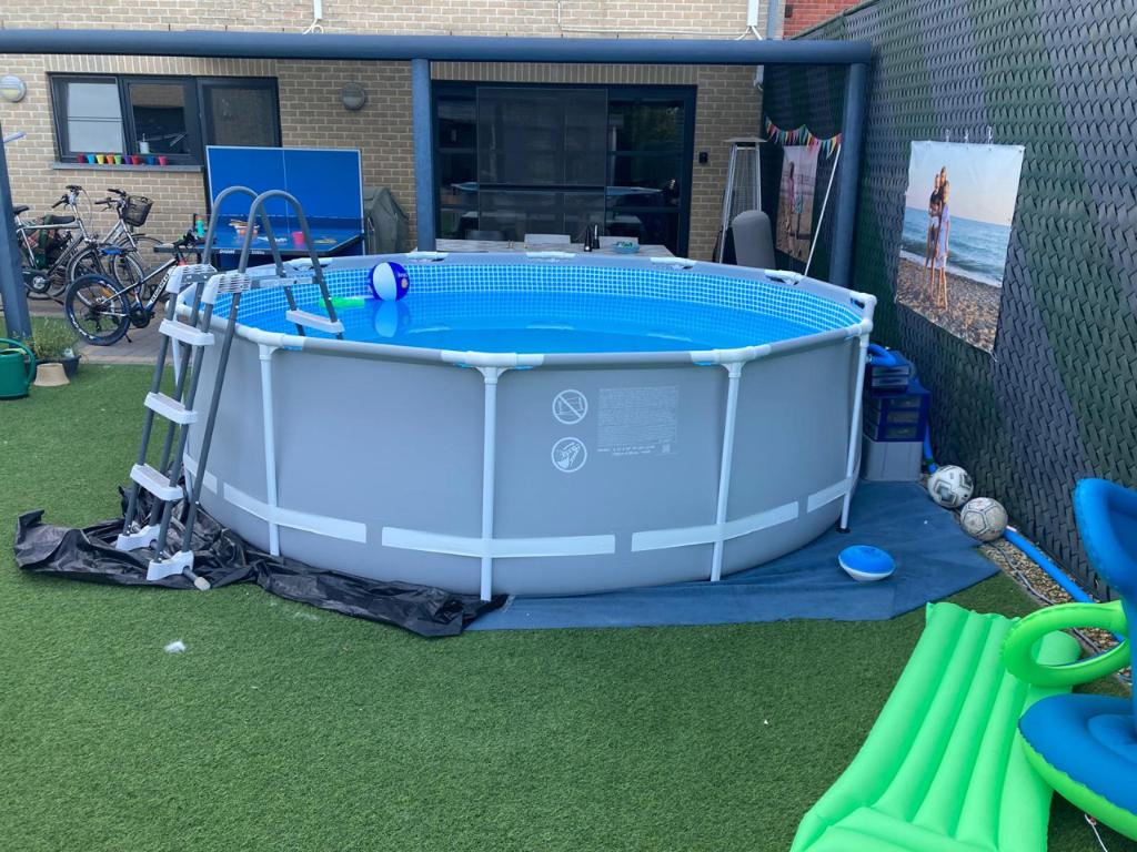 Zwembad Intex 366 x 99 volledig , veel extra's, Tuin en Terras, Zwembaden, Ophalen