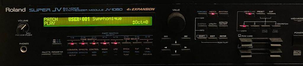 Roland JV-1080, Musique & Instruments, Enlèvement, Utilisé, Roland, Avec connexion MIDI