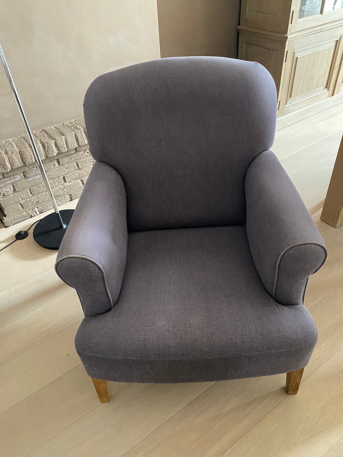 Paarse fauteuil, Ophalen, Gebruikt