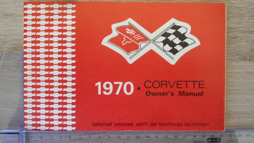1970 Corvette original Owner's Manual. First print edition., Autos : Divers, Modes d'emploi & Notices d'utilisation, Enlèvement ou Envoi
