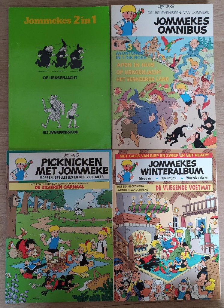 Jommeke puzzel en spelletjesboeken met strips, Ophalen of Verzenden