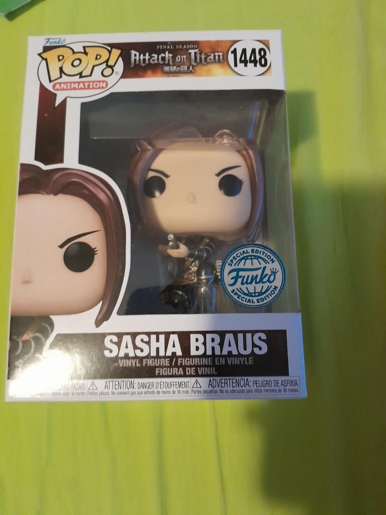 Sasha Braus van funko pop 1448 final season attack on titan., Verzamelen, Poppetjes en Figuurtjes, Ophalen