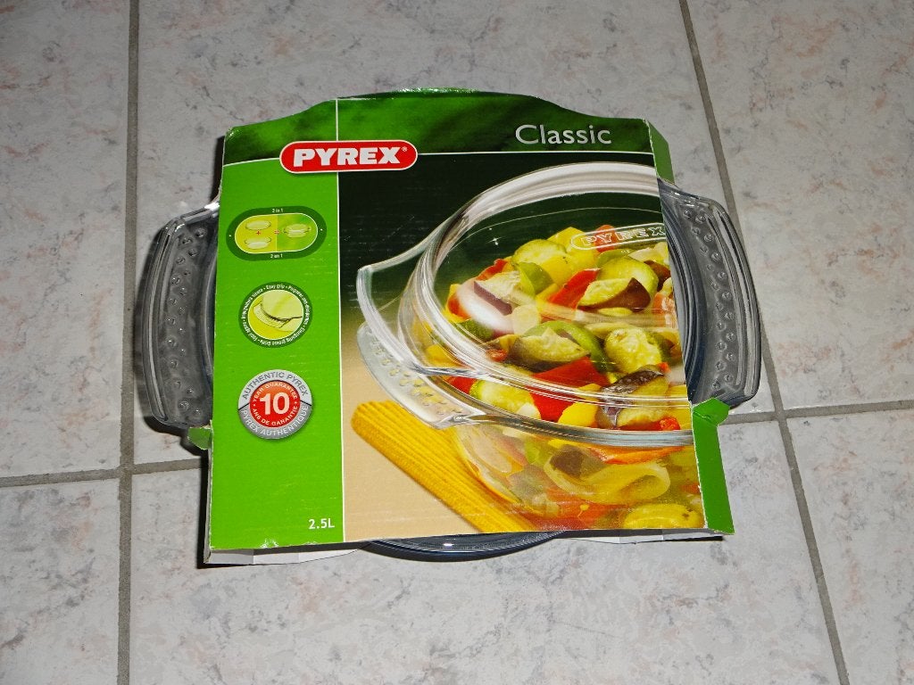 PYREX plat à four avec couvercle - 2,5L, Enlèvement ou Envoi, Neuf, Verre, Récipient(s)