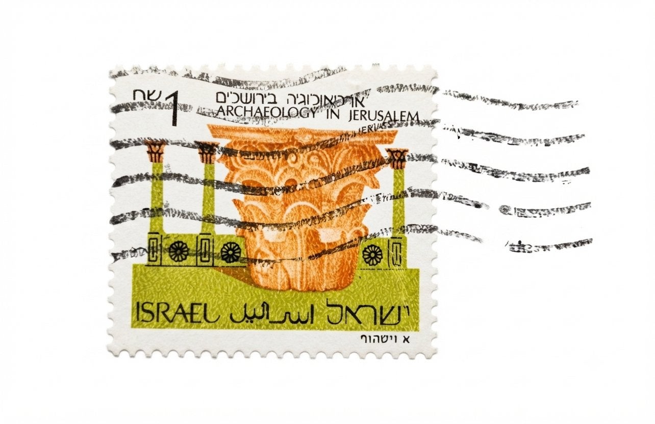 Israël postzegel - Archeologie in Jeruzalem  (Afgestempeld), Timbres & Monnaies, Timbres | Accessoires, Enlèvement, Autres types