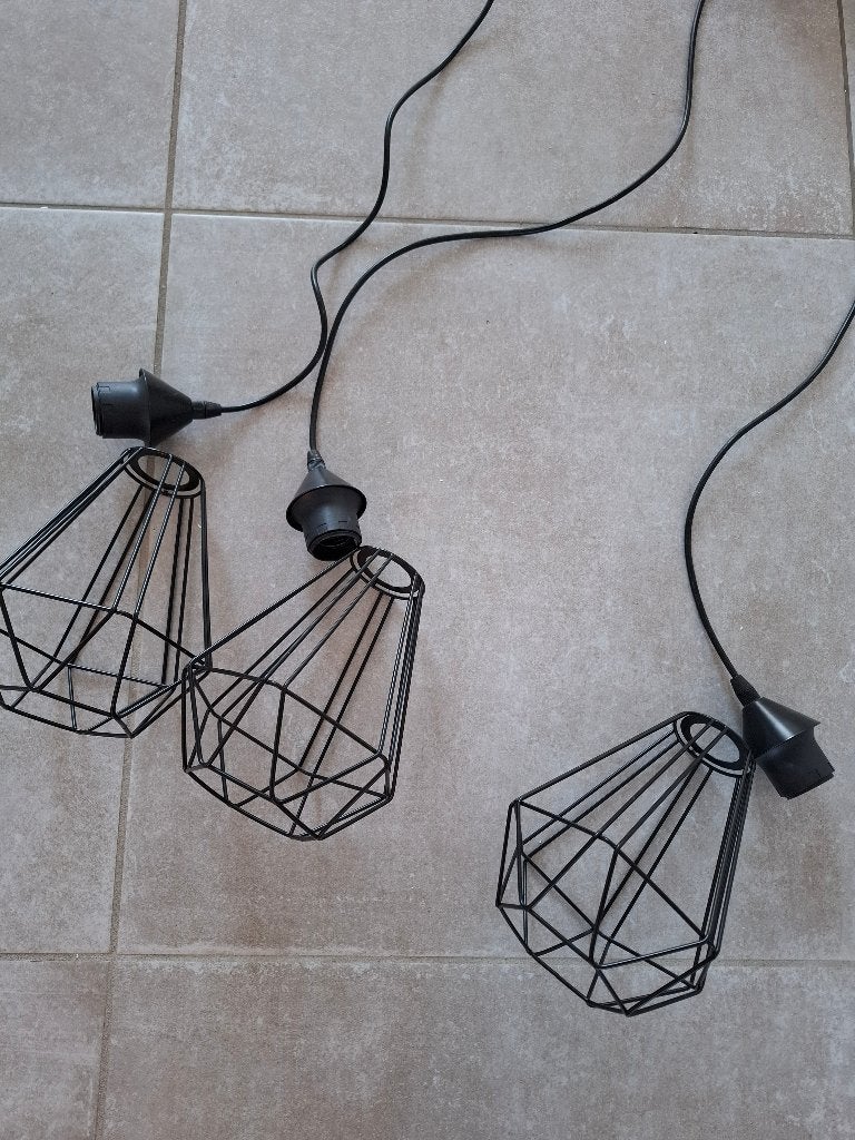 Hanglamp, Ophalen, Zo goed als nieuw, Metaal, E27 (groot)