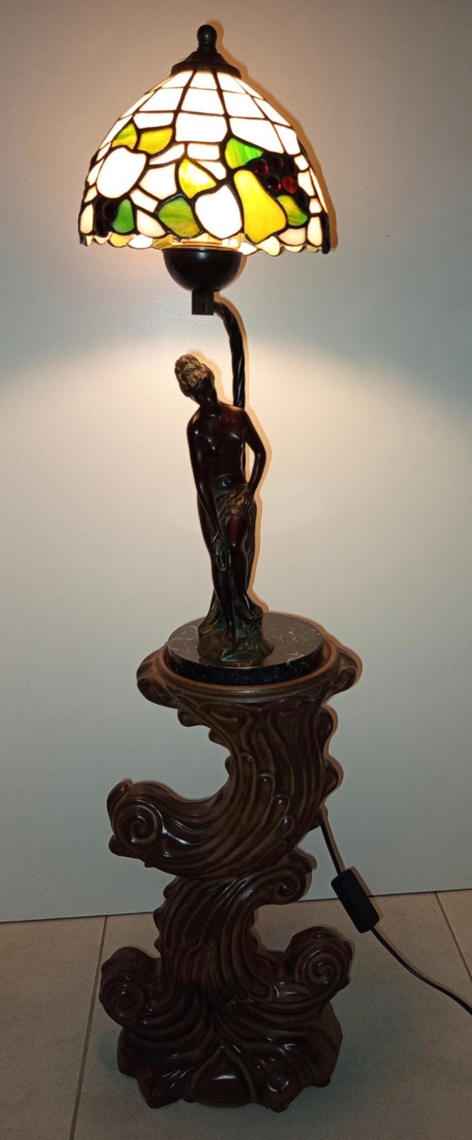 Lampe en bronze avec support, Antiquités & Art, Antiquités | Bronze & Cuivre, Enlèvement