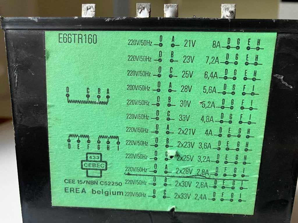 EREA Trafo E 66 TR 160, Elektronische apparatuur, Ophalen of Verzenden, Gebruikt