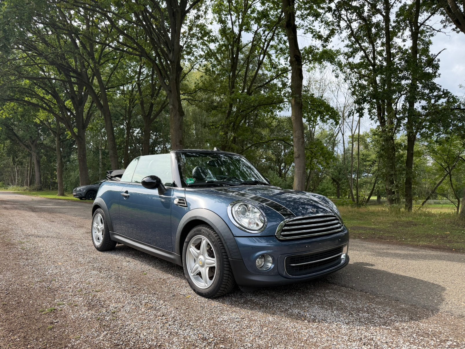 Mini Cooper Cabrio 1.6i 122pk LCI Chili, Zwart, 4 cilinders, Blauw, Leder