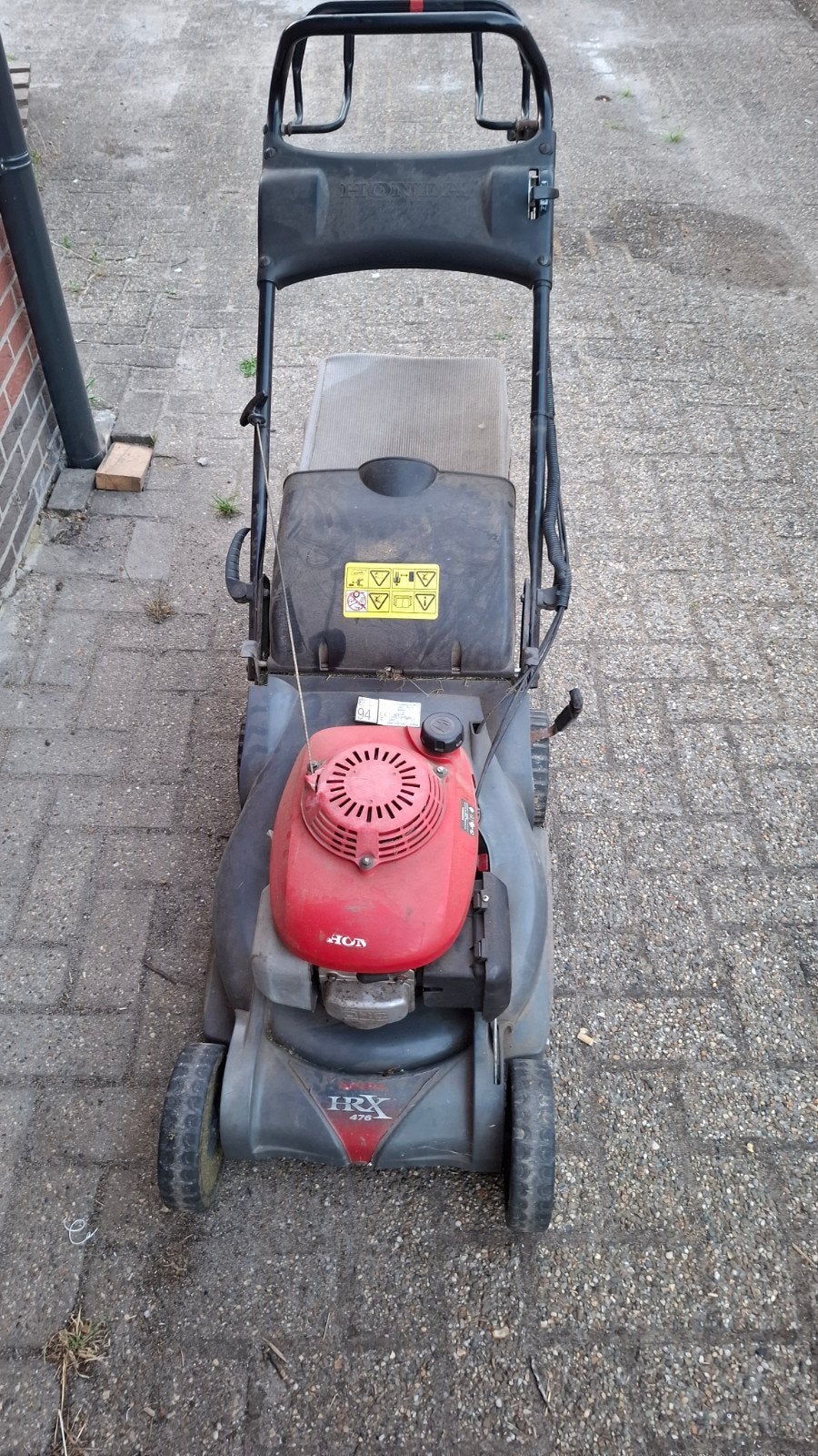 Honda 476c zelftrekker, Enlèvement