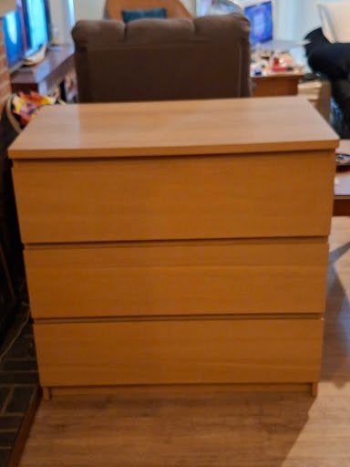 GRATIS  IKEA MALM ladekast beige 80 x 48 x 78 cm, Ophalen, Overige materialen, Ikea moderne, Gebruikt