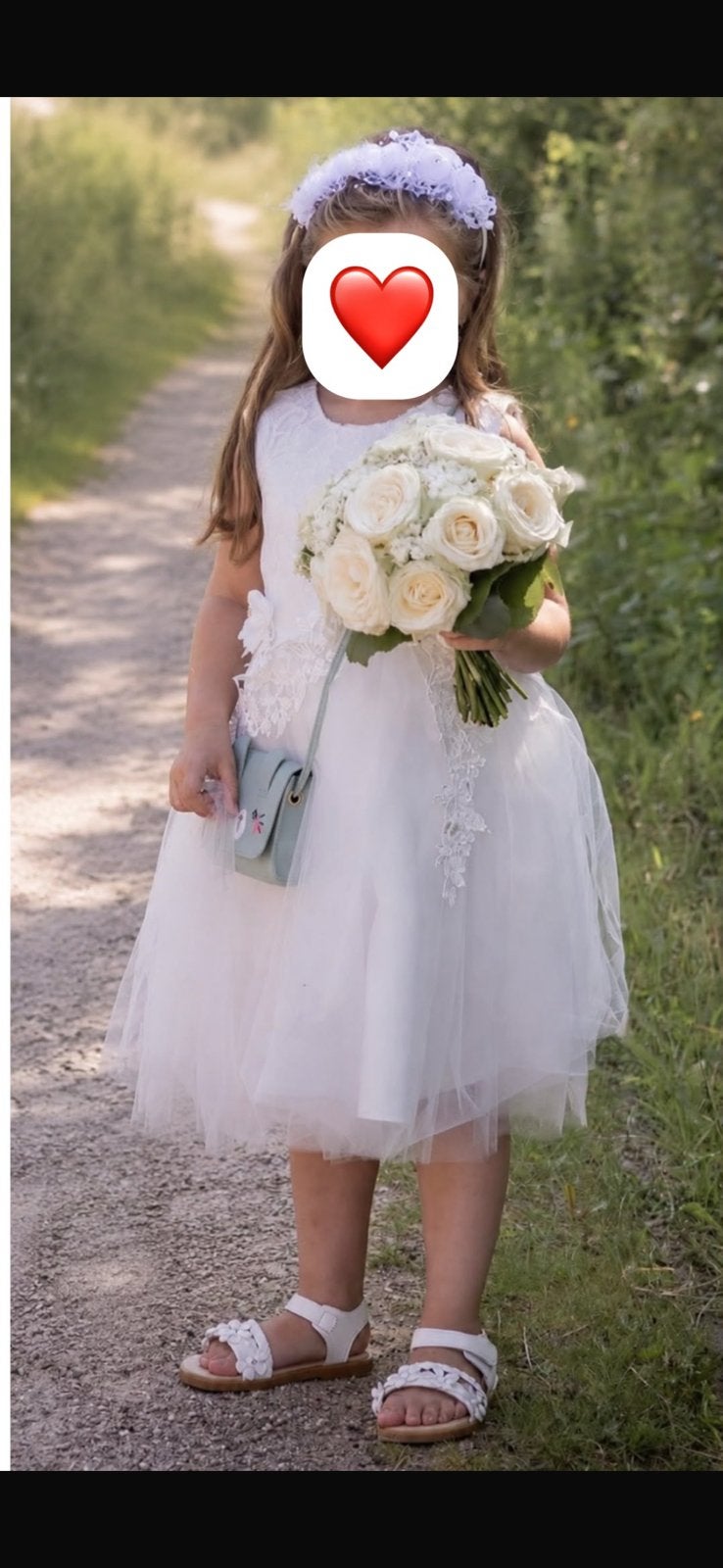 Bloemenmeisjes jurk, Kleding | Dames, Trouwkleding en Trouwaccessoires, Ophalen of Verzenden, Zo goed als nieuw, Wit, Bruidsmeisjeskleding