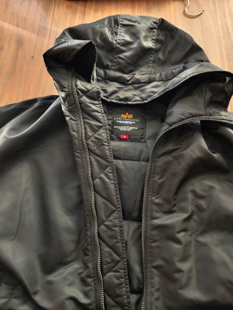 Alpha industries veste, Ophalen, Alpha industries, Zwart, Maat 56/58 (XL)