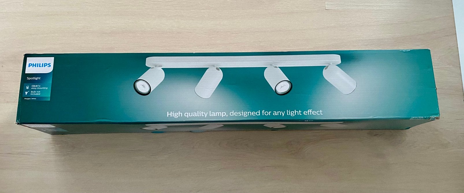 Philips Pongee Plafondspot 4x GU10 – Nieuw in doos, Ophalen