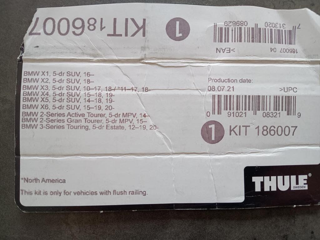 THULE 186007 kit voor BMW, Auto diversen, Dakdragers, Ophalen of Verzenden, Zo goed als nieuw
