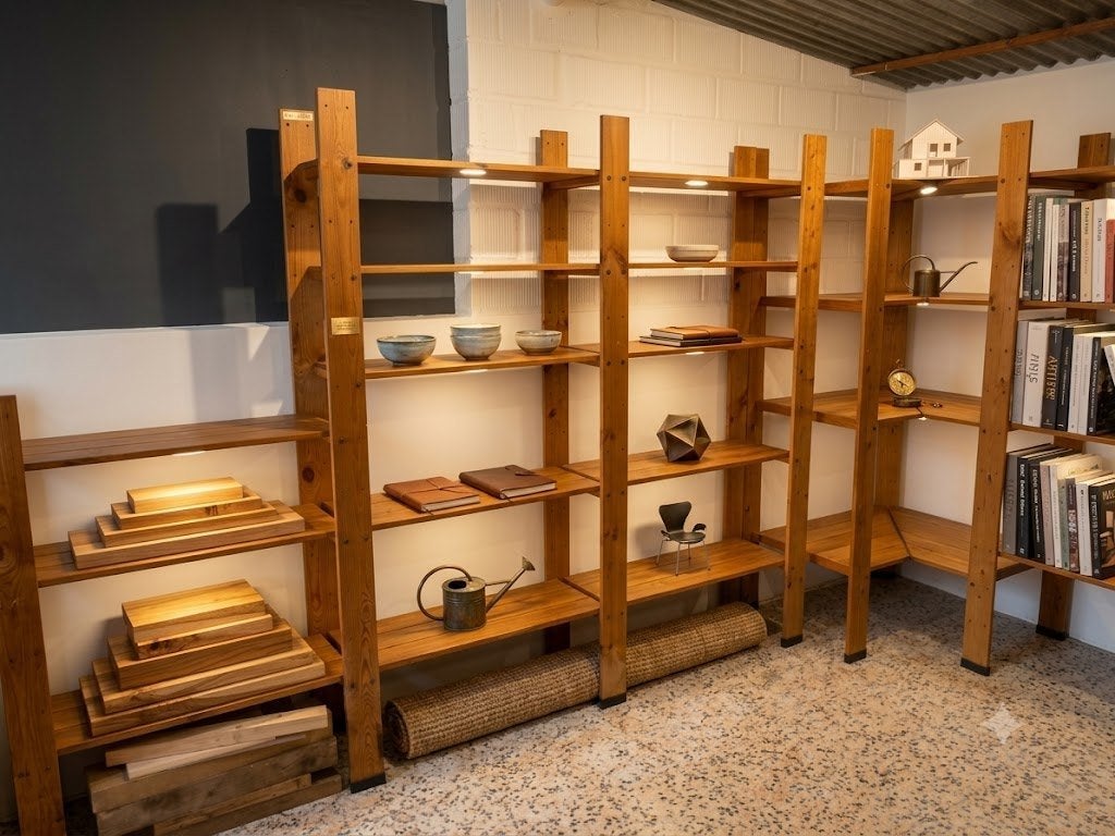 COMBINAISON ETAGERES EN BOIS, Enlèvement, Utilisé